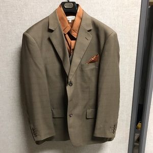 Three piece suit plus shirt and accessories